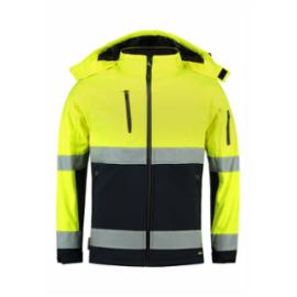 Bi-color EN ISO 20471 Softshell T52 - ADLER - Softshell kurtka unisex, 300 g/m², 100% poliester - M-4XL