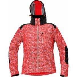 KNOXFIELD PRINTED - męska kurtka softshellowa z odblaskowym zadrukiem - 3 kolory - XS-3XL.