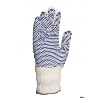 PM160 - RĘKAWICA DZIANA 100% POLIAMID - KROPKI PVC NA 1 STRONIE - 7, 9