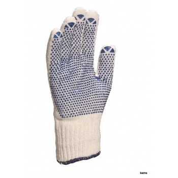 TP169 - RĘKAWICA DZIANA POLIBAWEŁNY Z KROPKAMI PVC - 7, 9.