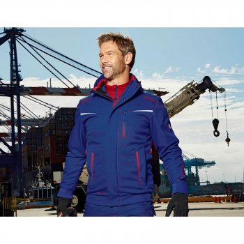 e.s.motion 2020 - męska kurtka zimowa softshell, wodoodporna, wiatroszczelna i oddychająca dzięki mebranie dryplexx® - czarna WYPRZEDAŻ - 3XL