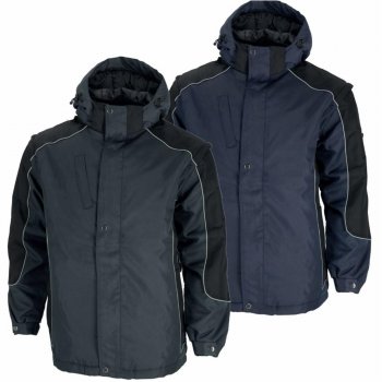Kurtka robocza zimowa ocieplana kaptur wodoodporna 600D Oxford odblaski PETER - S-3XL