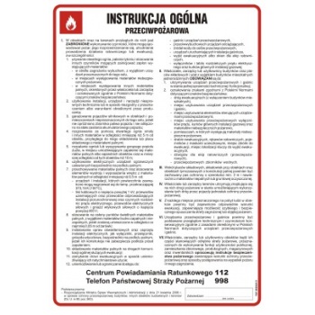 DB001 Instrukcja ogólna przeciwpożarowa