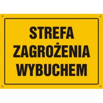OA160 Strefa zagrożenia wybuchem - 30x22.5cm