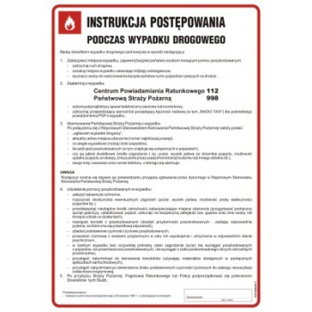 DB020 Instrukcja postępowania podczas wypadku drogowego