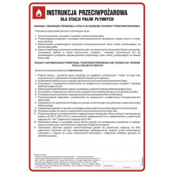 DB006 Instrukcja przeciwpożarowa dla stacji paliw płynnych