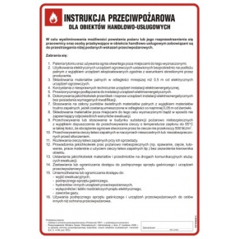 DB014 Instrukcja przeciwpożarowa dla obiektów handlowo-usługowych