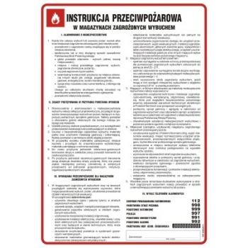 DB025 Instrukcja przeciwpożarowa w magazynach zagrożonych wybuchem