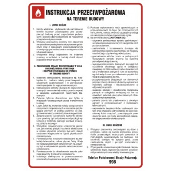 DB028 Instrukcja przeciwpożarowa na terenie budowy
