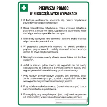 DD002 Pierwsza pomoc w nieszczęśliwych wypadkach