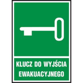 Z-21E - Znak ewakuacyjny „Klucz do wyjścia ewakuacyjnego” - 150x205