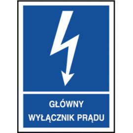 Z-20EIA - Znak elektryczny „Główny wyłącznik prądu” - 74x105