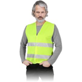 OX-LUMI - Kamizelka ostrzegawcza z dwoma poziomymi pasami odblaskowymi - 2 kolory - S-3XL