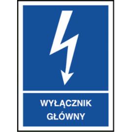 Z-1EIA - Znak elektryczny „Wyłącznik główny” - 74x105