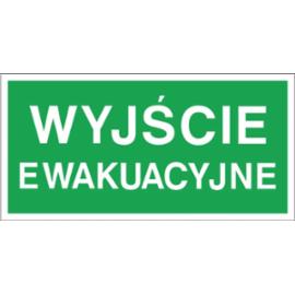 Z-2E - Znak ewakuacyjny „Wyjście ewakuacyjne” - 200x400