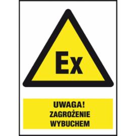 Z-32O1 - Znak BHP „Uwaga! Zagrożenie wybuchem” - 220x300