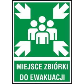 Z-18E - Znak ewakuacyjny „Miejsce zbiórki do ewakuacji” - 150x205