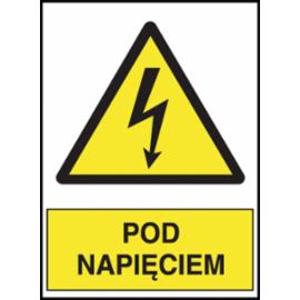 Z-2EOA - Znak elektryczny „Pod napięciem” - 74x105
