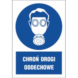 Z-5N1 - Znak BHP „Chroń drogi oddechowe” - 220x300