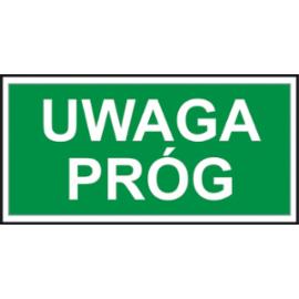 Z-63E - Znak ewakuacyjny „Uwaga próg” - 150x300