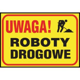 Z-TB21 - Tablice budowlane „Uwaga! Roboty drogowe” - 250x350