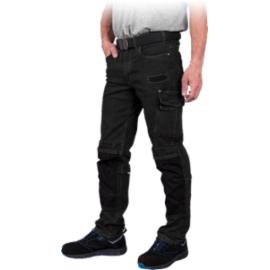 JEANS303-T - spodnie ochronne do pasa, 7 kieszeni, odblaski - 2 kolory - 46-60.