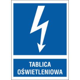 ZZ-14EIA - Znak elektryczny Tablica oświetleniowa. - 105X148-74X105