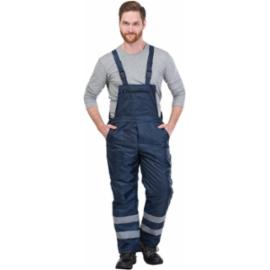 S-Winter-STR - ocieplane spodnie ochronne ogrodniczki odblaskowe - M-3XL. 