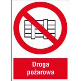 ZZ-32P - Znak ochrony PPOŻ Droga pożarowa - 150x205-200x300