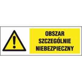 ZZ-3KL - Znak klęski żywiołowe Obszar szczególnie niebezpieczny - 100x300-150x450