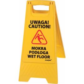 SIGN-SLFL - Stojak ze znakiem Wet Floor (Uwaga mokra podłoga)