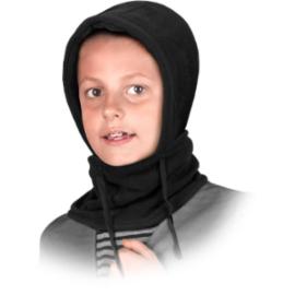 Kaptur polarowy z kołnierzem ściągany sznurkiem, 100% poliester CZHOOD-KIDS - M