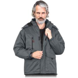 NORWAY - Kurtka ocieplana, odsuwany kaptur, powłoka 100% poliester powlekany PCV, 150 g/m², 5 kieszeni - 2 kolory - M-3XL.
