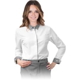 SOLENO-L - koszula do gastronomii z długim rękawem, zapinana na guziki - S-2XL