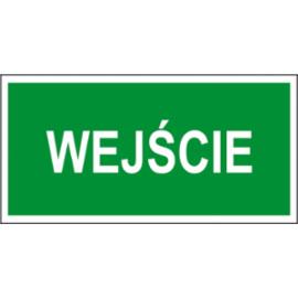 ZZ-52E - Znak ewakuacyjny Wejście - 150x300-200x400