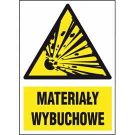 ZZ-16P-1 - Znak ochrony PPOŻ Materiały wybuchowe - 220x300