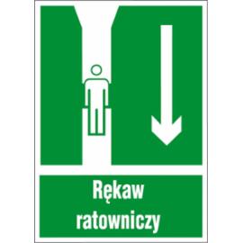 ZZ-20E - Znak ewakuacyjny Rękaw ratowniczy - 150x205-200x300