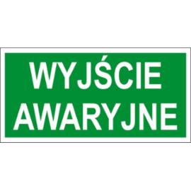 ZZ-33E - Znak ewakuacyjny Wyjście awaryjne - 150x300-200x400