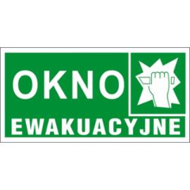 ZZ-41E - Znak ewakuacyjny Okno ewakuacyjne - 150x300-200x400