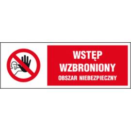 ZZ-7KL - Znak klęski żywiołowe Wstęp wzbroniony obszar niebezpieczny - 100x300-150x450