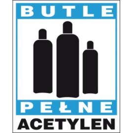 ZZ-25G - Znak gazowniczy Butle Pełne ACETYLEN - 150x205