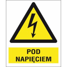ZZ-2EOA - Znak elektryczny Pod napięciem. - 105X148-74X105