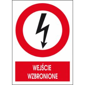 ZZ-5EZA - Znak elektryczny Wejście wzbronione. - 105X148-74X105