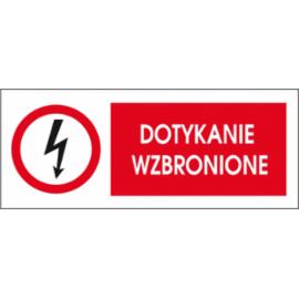 ZZ-6EZB - Znak elektryczny Dotykanie wzbronione. - 74X210
