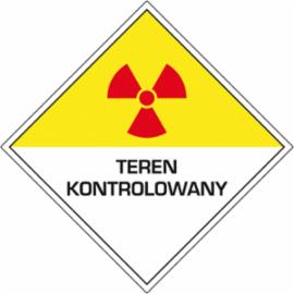ZZ-9PO - Oznakowanie promieniowania Teren kontrolowany - 230x230