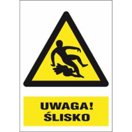 ZZ-15O-1 - Znak BHP Uwaga ślisko - 220x300