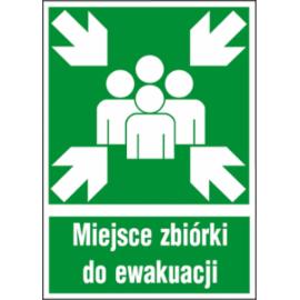ZZ-18E - Znak ewakuacyjny Miejsce zbiórki do ewakuacji - 150x205-200x300