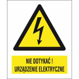 ZZ-1EOA - Znak elektryczny Nie dotykać urządzenie elektryczne. - 105X148-74X105