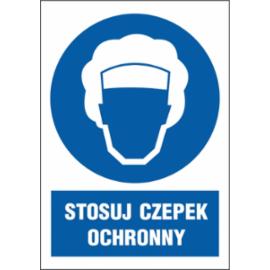 ZZ-23N-1 - Znak BHP Stosuj czepek ochronny - 220x300