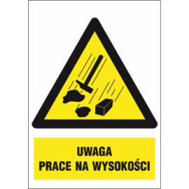 ZZ-27O-1 - Znak BHP Uwaga! Prace na wysokości - 220x300